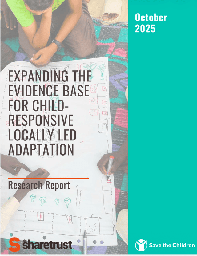 Expanding the Evidence Base for Child-Responsive Locally Led Adaptation